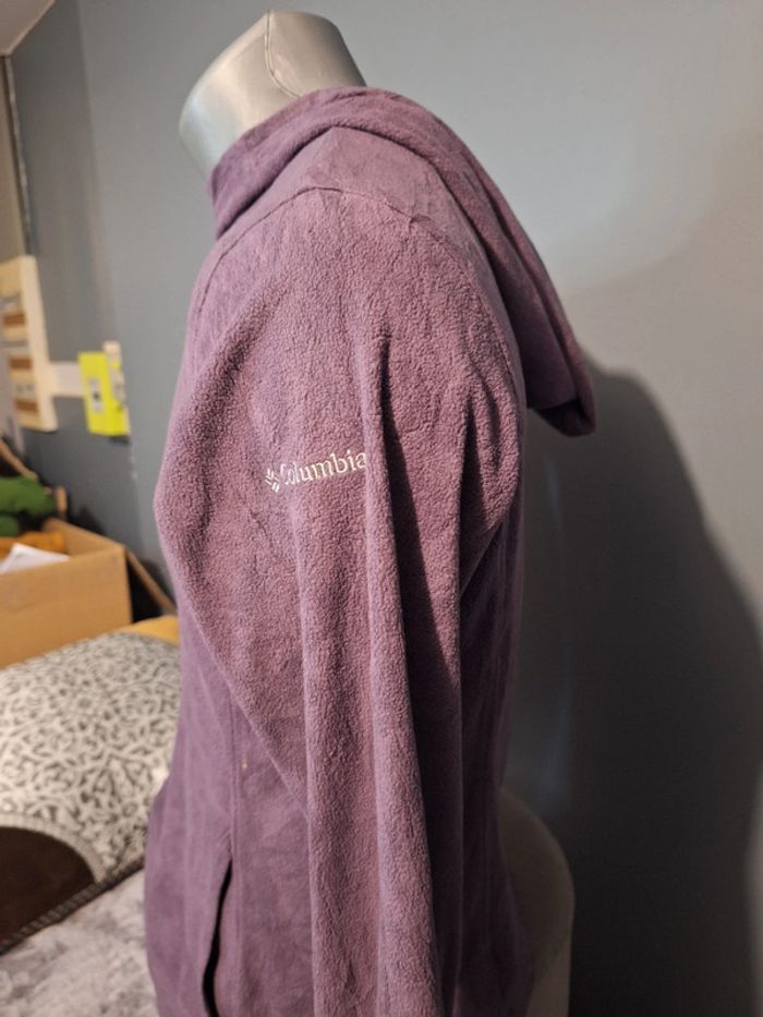 Polaire fine columbia violette - taille M - photo numéro 6