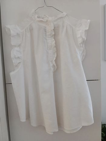 Blouse blanche H&M linen Blend taille Xl