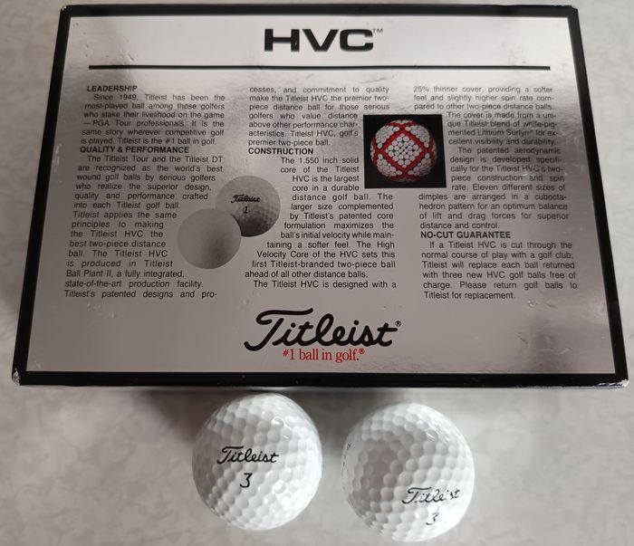14 Balles Neuves de golf Titleist HVC100 dont 2 balles sans boite - photo numéro 2