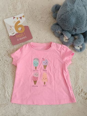 Tee shirt 6 mois on extenso