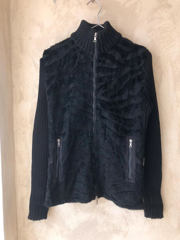 Veste gilet noir multimatieres Tengxu L/XL - photo numéro 3