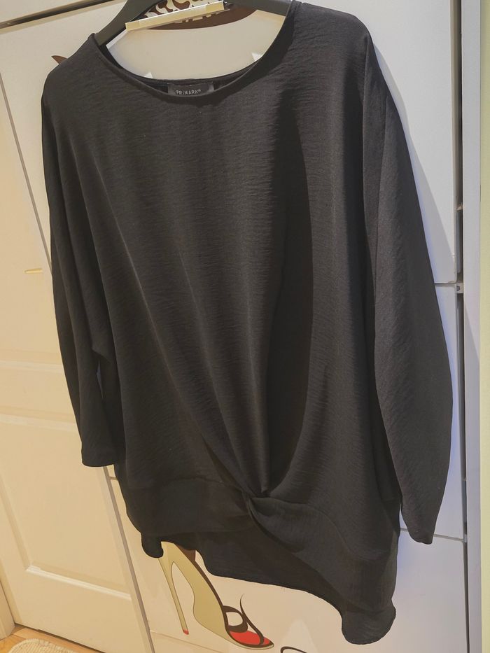 Blouse noire avec noeud T.44 Primark neuve - photo numéro 9