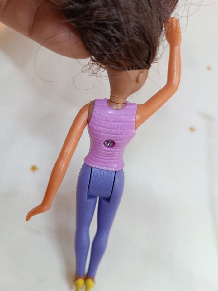 2015 McDo happy meal McDonald's Macdonald poupée black noir barbie figurine articulée violet parme - photo numéro 5