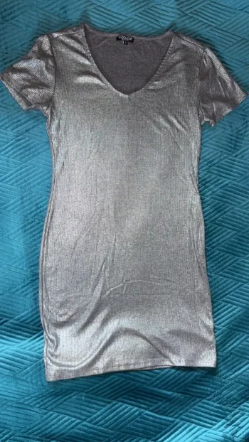 Robe argentée