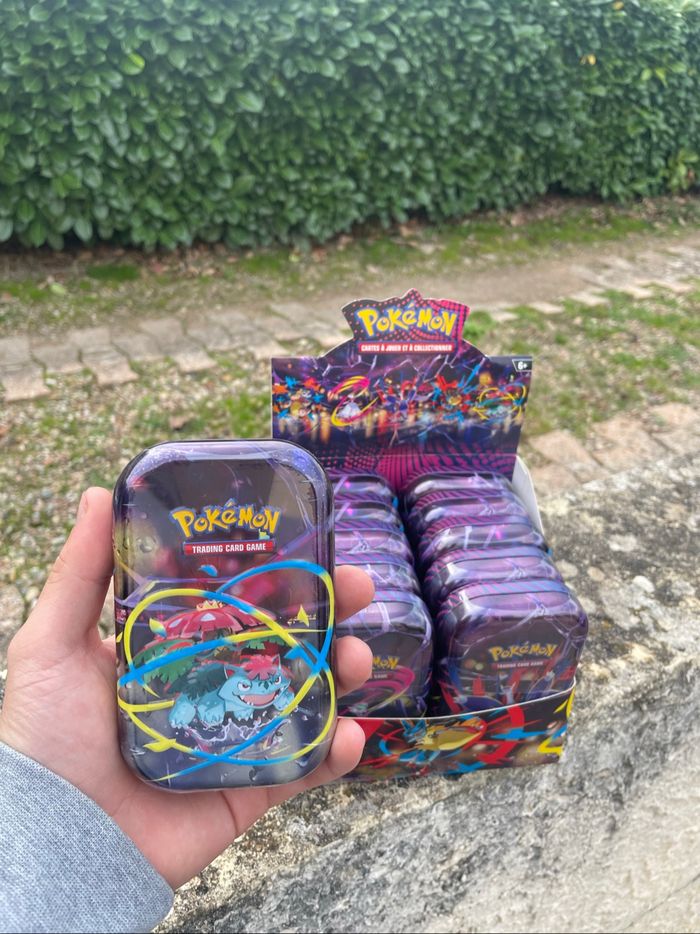 Lot Mini Tin Pokemon Méga Évolution (ME01/EV11) avec présentoir - photo numéro 2