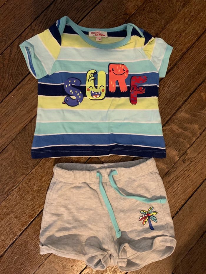 T-shirt et short pour bébé de 9 mois - photo numéro 2