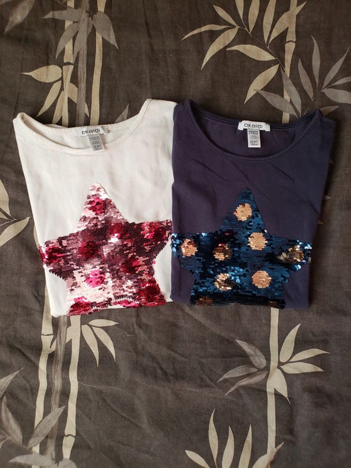 Lot de 2 t-shirts Okaïdi taille 12 ans - photo numéro 6
