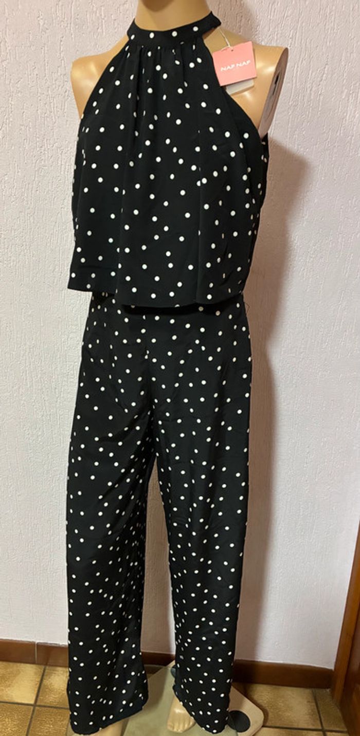 Combinaison noire à pois Naf Naf - N e u ve