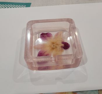 CENDRIER PAILLETE FLEUR SECHEE ! NEUF !