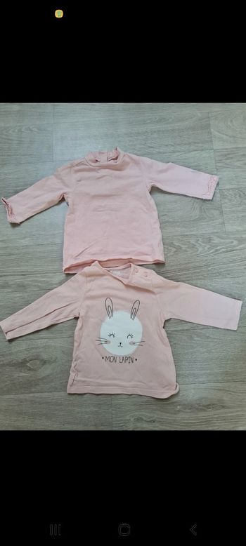 Lot de 2 t-shirts manches longues