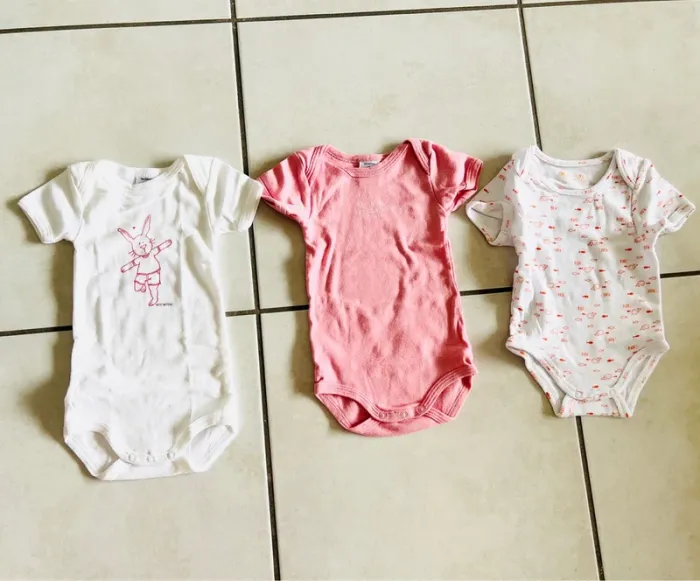 Lot de 3 bodys manches courtes - photo numéro 2