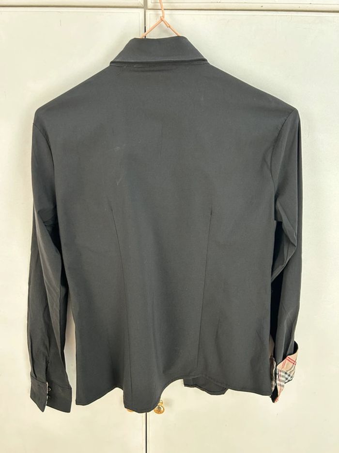 Chemise cintrée noir avec carreaux marron - Forget me not - photo numéro 7