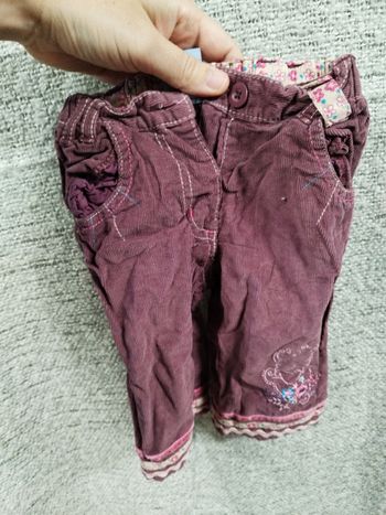 Pantalon Disney 6 mois doublé et velours