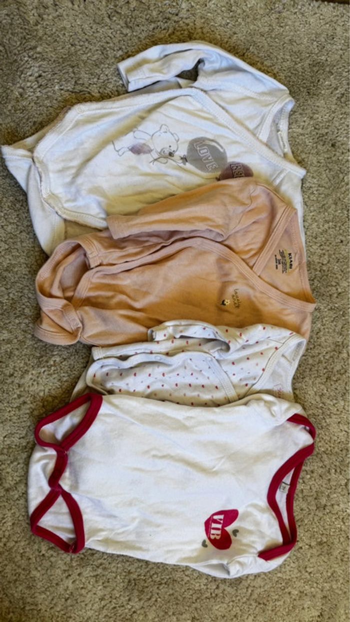 Lot de 4 bodies manches longues – 3 mois - photo numéro 2