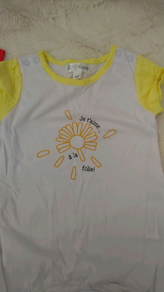 Lot de 2 combishorts neuves bébé - photo numéro 3