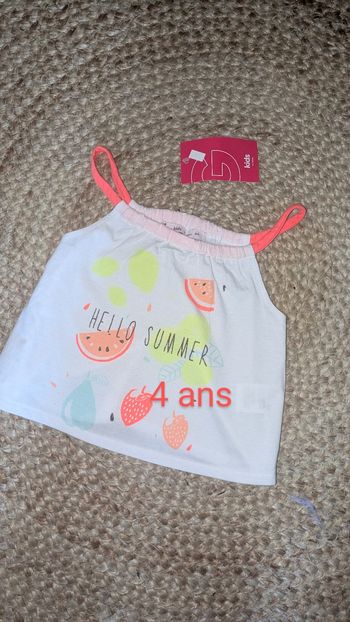 Débardeur fille - 4 ans
