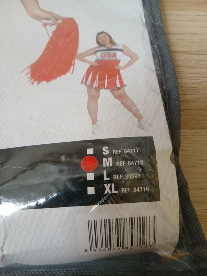 Déguisement Cheerleader robe taille M Fiesta Gurica - photo numéro 2