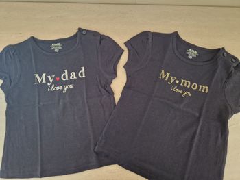 Lot de 2 T-Shirts Mom & Dad - 24 mois