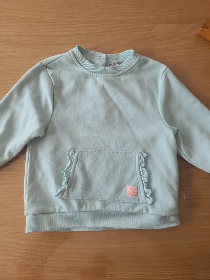Sweat bleu clair 12 mois