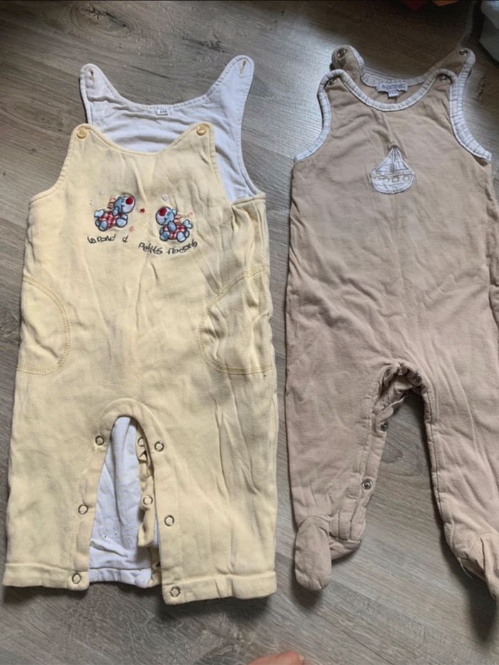 Lot de 2 salopettes
