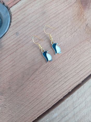 Boucles d'oreilles pingouin
