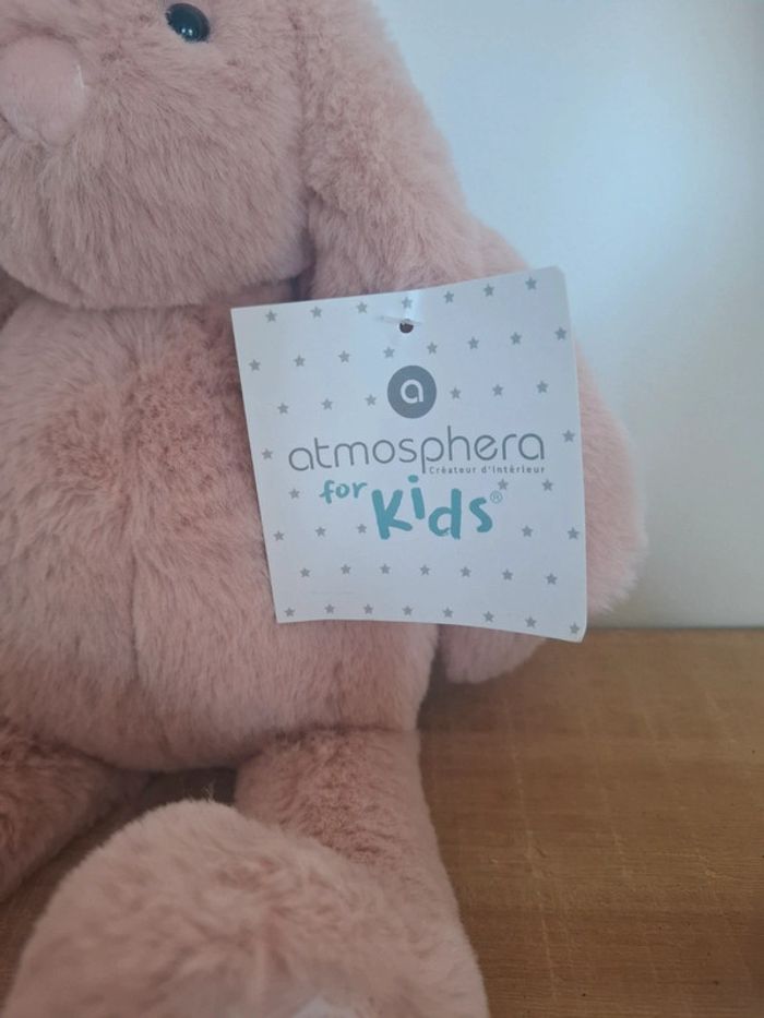🐰 Lapin rose en peluche Atmosphera – Douceur garantie ! 🌸 - photo numéro 5