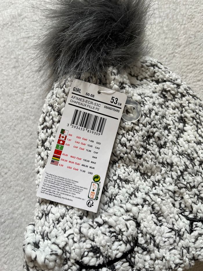 Bonnet fille Taille 5-8 ans Neuf - photo numéro 3