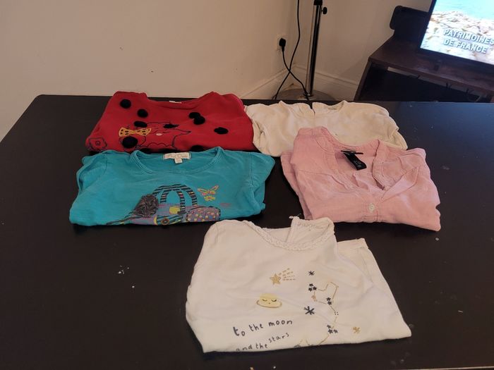 Lot de pulls fins fille