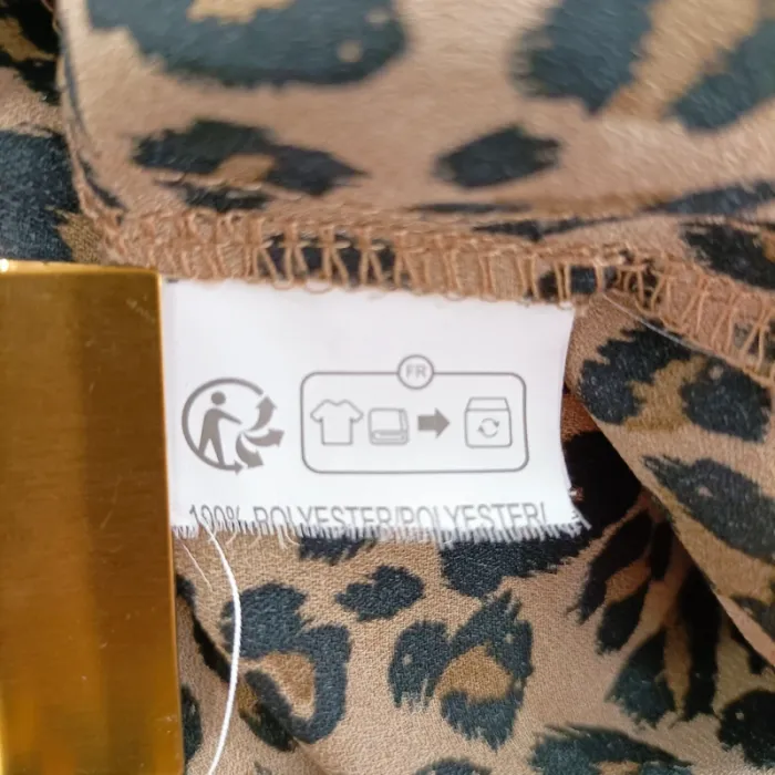 Blouse fluide léopard Kiabi Eco Conception col mao taille 42-44 A844 - photo numéro 12