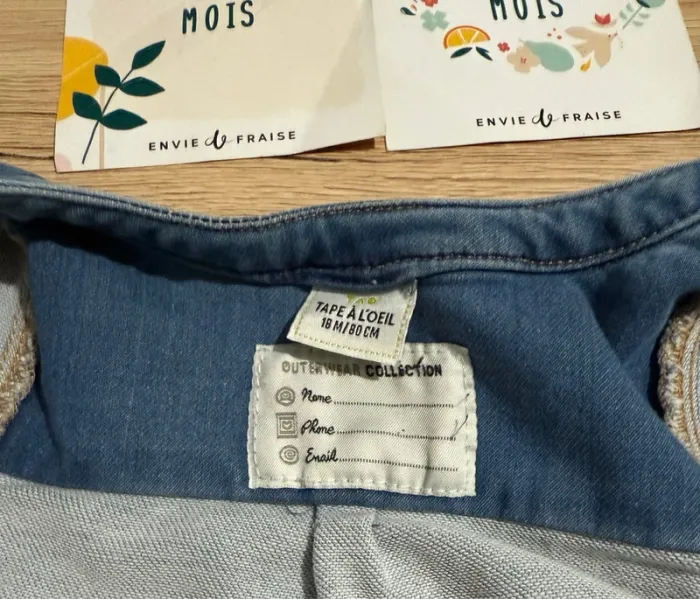 Veste en jean tape à l’œil 18 mois comme neuve - photo numéro 2