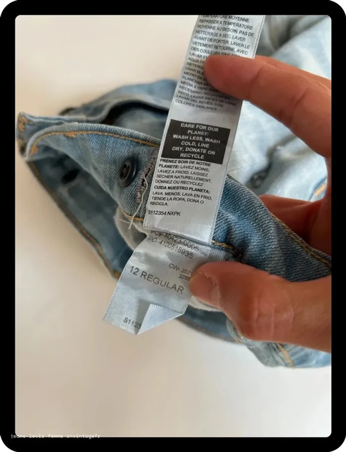 Jean Levi's Denizen Garçon Bleu | Taper | Taille 12 ans | Bon État | BP32 - photo numéro 7