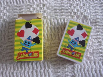 jeu de cartes "J'aime lire"