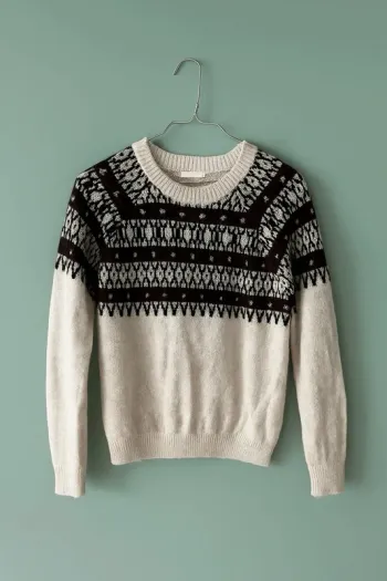Pull femme à motif jacquard – taille 34 – marque H&M