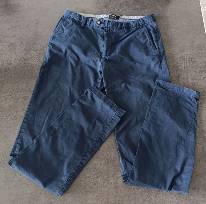 Pantalon Chino Easy slim bleu marine Taille 40 - photo numéro 2