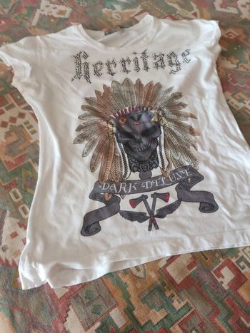 Tee-shirt blanc motif M