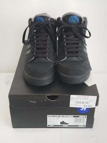 Baskets montantes noires et grises Adidas taille 38 2/3