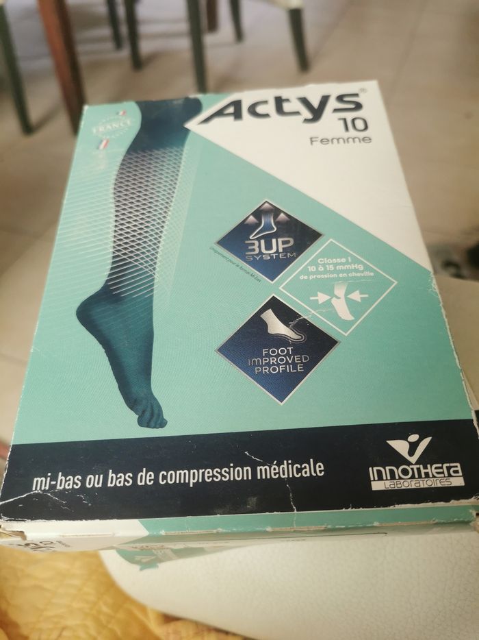 Lot de 2 paires de mi bas Actys 10 femme taille 4 - photo numéro 9