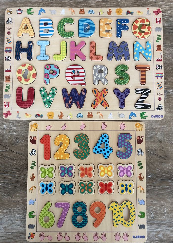 2 puzzle bois Djeco