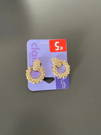 Boucles d’oreilles claire´s neuve