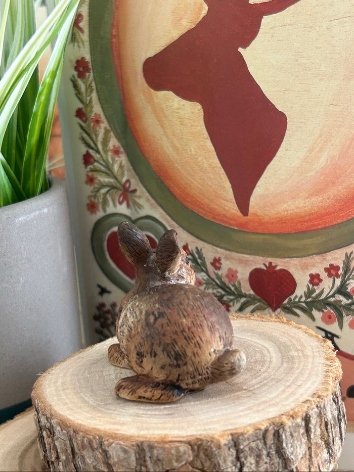 Miniature, lapin ou lièvre en résine haute qualité - photo numéro 6