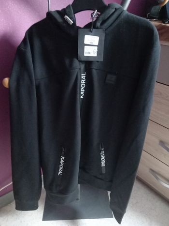 Veste à capuche Kaporal noir taille s