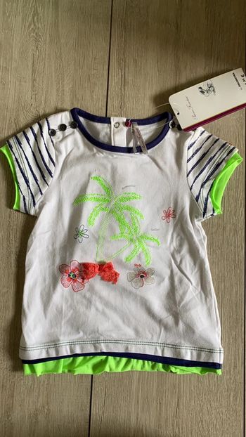 Tee shirt manche courte 12 mois neuf