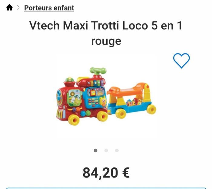 Jouet jeu train maxi trotti loco vtech - photo numéro 8