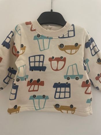 Sweat 6M motif voitures