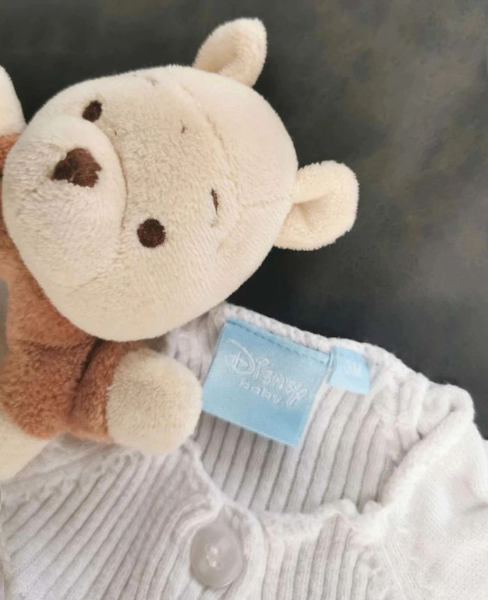 Gilet 👣 blanc,  Disney Winnie, 3mois/60cm - photo numéro 4