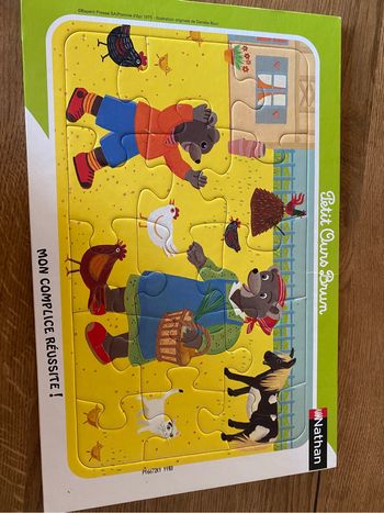 Puzzle 15 pièces Petit Ours brun