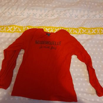 T shirt manche longue mademoiselle taille m