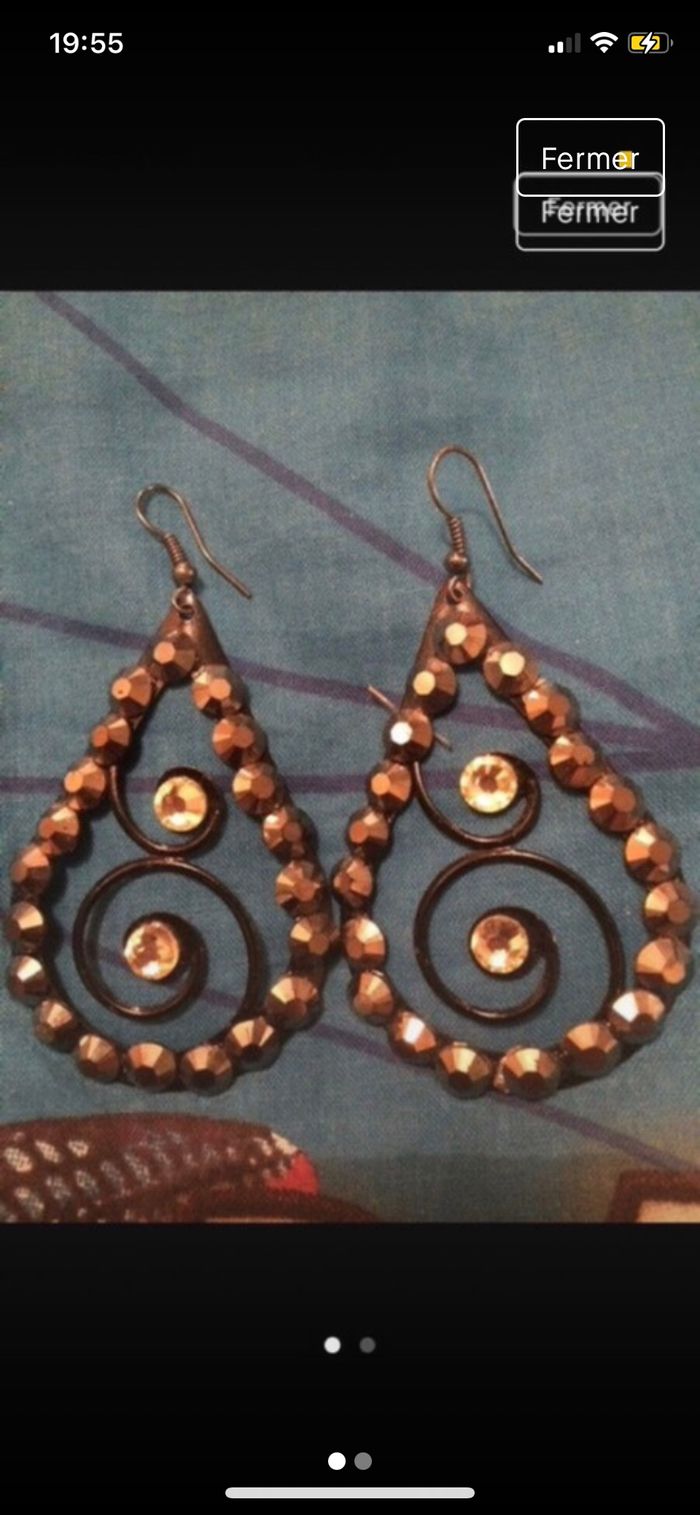 Boucle oreille magnifique neuf