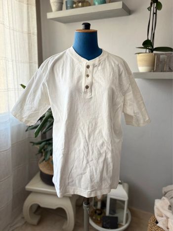 Haut blanc matière coton - 100% coton - blanc - taille XXL/44 - en très bon état