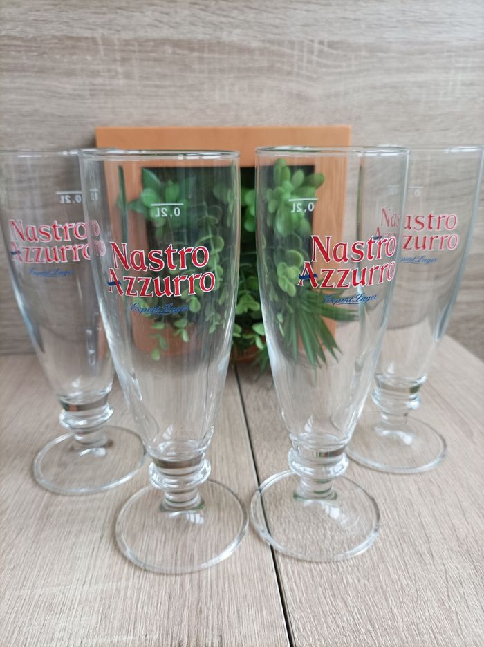 Lot 4 verres Nastro Azzuro - photo numéro 3